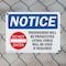 Signmission Trespassers Will Be Prosecuted OSHA Notice Sign, Plastic, 14in W x 10in L, 2PK OS-2PACK-NS-P-1014-L-18729 - alternate 6